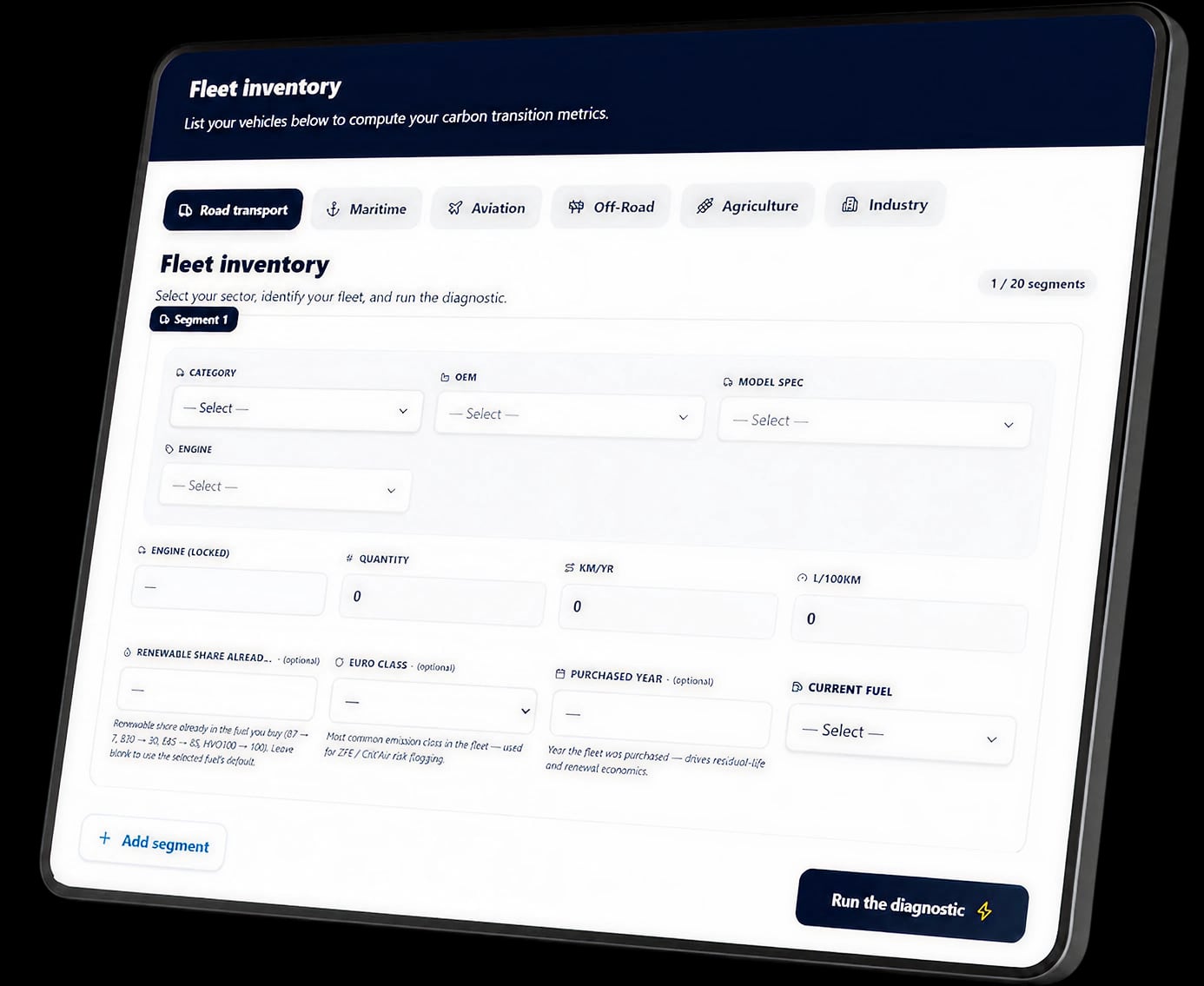 Heeding Flash Diagnostic — sector-based fleet inventory (English)