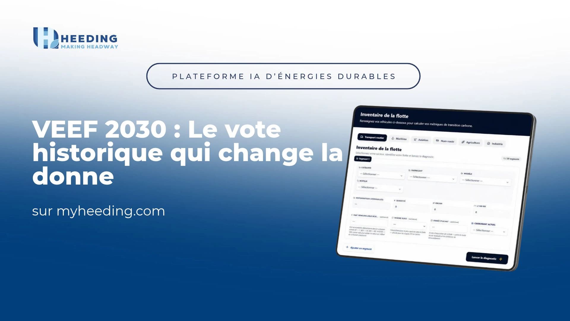 VEEF : ce que change le vote ITRE/TRAN pour 2030 sur le CO2
